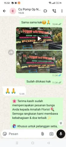 Testimonial Papan Bunga banjarmasin